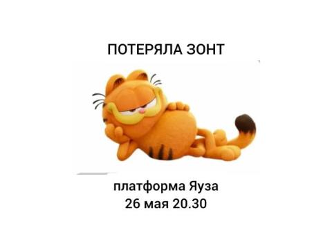 Зонт трость с Гарфилдом